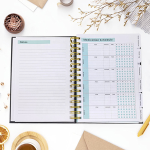 Buku perencana kesehatan, kustom, perencana, <span class=keywords><strong>Notebook</strong></span>, jadwal obat, buku rencana khusus untuk Kesehatan - Product Image 6
