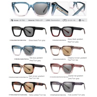 Lunettes photochromiques pour femmes, de haute qualité, en TR90, lunettes photochromiques grises, lunettes unisexes pour femmes