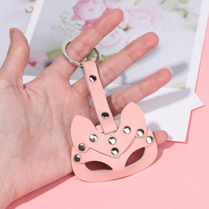 Venta al por mayor juguetes eróticos personalizados llavero cuero zorro conejo máscara llavero adulto fiesta regalo cinturón decoración colgante - Product Image 4