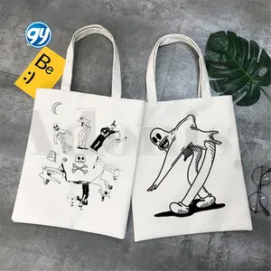 Popular rapper Ghostemane Rock Music Harajuku Handbags Shoulder Bags Casual Shopping Girls Handbag Women Elegant Canvas Bag