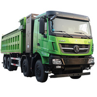 Camion benne électrique pur Beiben V3 d'occasion Euro 6 41-50t 8X4 avec boîte de vitesses rapide à échange de batteries, conduite à gauche, transmission manuelle