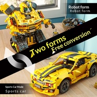 675001-675006 Robot intelligent pour enfants, jouet de construction en plastique ABS à assembler soi-même avec de petites pièces
