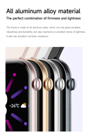 Montre connectée élégante VALDUS 1,85 pouces AMOLED, prise en charge de la surveillance de la fréquence cardiaque et de la pression artérielle, montre connectée étanche VS59 PRO