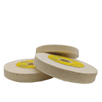 Disque de polissage en feutre de laine Dongma haute densité de 6 pouces (150 mm) de diamètre pour le polissage à la cire des surfaces en acier inoxydable, cuivre, verre et céramique