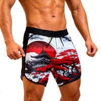 Shorts de compétition professionnels pour hommes grandes tailles, imprimé à carreaux rayés, imperméables, respirants, personnalisables pour la pose photographique