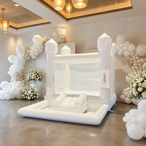 Château gonflable miniature 3x4m avec souffleur, nouveau design pour mariages, festivals, fêtes - pour enfants et adultes - Product Image 1