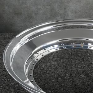 Lèvre de roue en 3 parties pour <span class=keywords><strong>BBS</strong></span> <span class=keywords><strong>RS</strong></span> <span class=keywords><strong>16</strong></span> à 18 pouces, 34 boulons, jante forgée en 3 parties, polie, triple marche, lèvre de roue extérieure en alliage 6061-T6 - Product Image 3