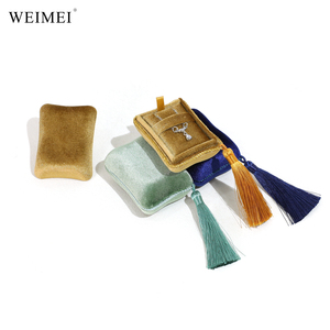 WEIMEI Luxury Custom Logo Jewelry <b>Gift</b> <b>Box</b> New Design Korean Velvet Packaging Tassels Jewelry Packaging <b>Box</b> for <b>Earring</b> - Product Image 5