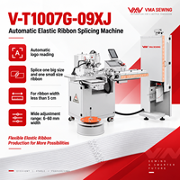 Machine à coudre industrielle automatique VMA pour la couture de rubans élastiques avec dispositif de collecte spécial pour la corde de vêtement