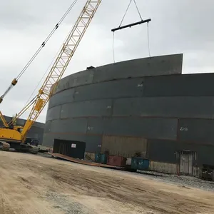 Tanques de armazenamento para óleo crudo, tanques cilíndicos de aço da liga baixa do carbono e do ipd 650 do padrão 620