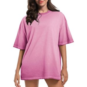 Camiseta Oversize de Algodón FOXA para Mujer, Ajuste Holgado, Estilo Básico, Tejido Jersey Transpirable, Estilo Grunge Vintage, Top Holgado de Moda - Product Image 3
