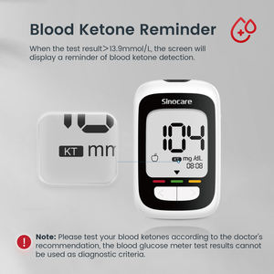 Moniteur de glycémie Sinocare, glucomètre, appareil de mesure du glucose, lecteur de glycémie avec 10 bandelettes de test <span class=keywords><strong>pour</strong></span> diabétiques - Product Image 5