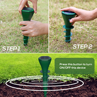 Répulsif solaire haute efficacité pour taupe et gopher avec technologie de vibration pour le jardin et la cour