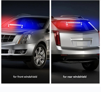 Vente en gros de feux de signalisation d'urgence LED pour voiture, feux de signalisation de danger clignotants, feux de signalisation de danger clignotants COB rouge bleu pour voiture