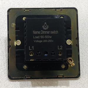 Light Knob Dimmer Switch 86 250v Wall-Mounted Stainless Steel Panel Gold UK Standard Retro 10A <strong>Fan</strong> <strong>Control</strong> - Product Image 5