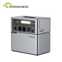 Boîte d'onduleur portable Lionshee 2500W | Charge solaire hors réseau stockage d'énergie connexion empilable batterie au lithium boîte d'alimentation