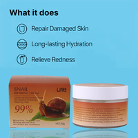 Crème Visage Réparatrice au Collagène et Extrait de Mucine d'Escargot Hydratante Éclaircissante Anti-Rides Soin de la Peau Lotion Crème Traitement Facial