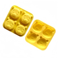 Offre Spéciale ours forme de qualité alimentaire Silicone gâteau moule haute qualité dessin animé conception facile démoulage four sûr chine gâteau outil