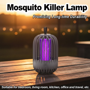 Lámpara antimosquitos, descarga eléctrica, recargable por USB, luz antimosquitos, trampa para atrapar moscas, máquina repelente, luz ultravioleta - Product Image 2