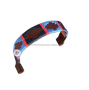 Polo en cuir de cheval de haute qualité, bande, sourcils - Product Image 1