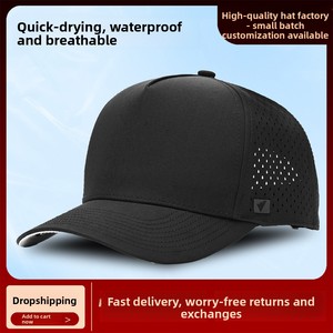 Cappellino da Baseball UPF 50 <span class=keywords><strong>Plus</strong></span> per Uomo, Logo Personalizzato, Taglio Laser, Traspirante, Asciugatura Rapida, Protezione UV Estiva - Product Image 2