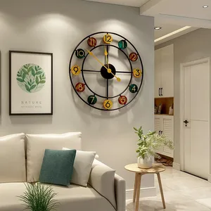 Современные Дизайнерские Большие объемные Роскошные Металлические часы большие настенные часы на заказ для украшения дома гостиной