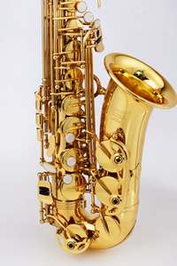 Saxofón Profesional para Adultos, Juego de Accesorios, Saxofón de Rango Medio de Latón Lacado en Oro, Afinado Electrónicamente, Producción Original de Fábrica - Product Image 3