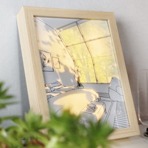 Cornice <span class=keywords><strong>per</strong></span> foto <span class=keywords><strong>con</strong></span> pittura leggera cornice in resina personalizzata <span class=keywords><strong>cornici</strong></span> <span class=keywords><strong>per</strong></span> foto in legno <span class=keywords><strong>con</strong></span> pittura a luce LED <span class=keywords><strong>per</strong></span> dipinti di luce e display di immagini - Product Image 6