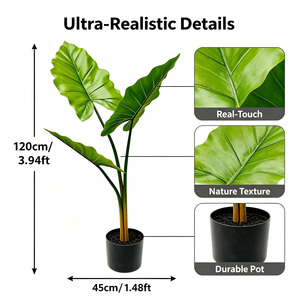 <span class=keywords><strong>Planta</strong></span> Artificial <span class=keywords><strong>de</strong></span> Caladium Resistente al Agua y Ecológica, 120 cm, Imitación <span class=keywords><strong>de</strong></span> Alocasia, <span class=keywords><strong>Oreja</strong></span> <span class=keywords><strong>de</strong></span> <span class=keywords><strong>Elefante</strong></span>, <span class=keywords><strong>Planta</strong></span> Tropical para Interiores, Venta al Por Mayor - Product Image 4
