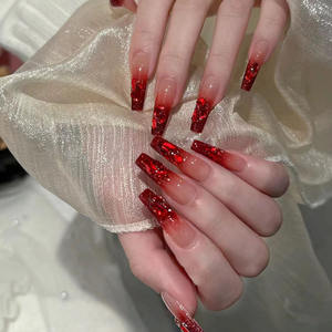 Nail Art Rood Hart Glas Strass Mini Speciaal Gevormde Platte Rug Strass Eco-Vriendelijke Nieuwjaar Super Flash Sieraden - Product Image 2