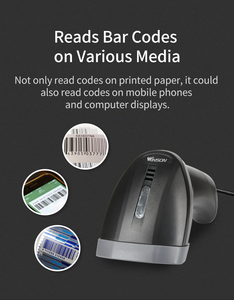 Escáner de código de barras CCD 1d Dispositivo láser de código de barras Escáner de código de barras de mano Nuevo producto 2025 Comprobador de precios para supermercado - Product Image 3
