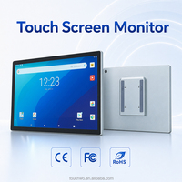 Panel PC Android de 15.6 Pulgadas, RK3566 Quad Core, Pantalla Táctil Totalmente Cerrada, Monitor Delgado de Aleación de Aluminio, Pantalla Inteligente para Kiosco Minorista
