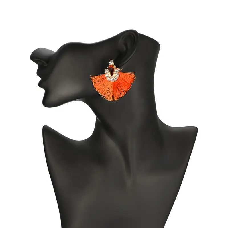 PUSHI 유행 매력적인 컬러 크리스탈 멀티 다이아몬드 귀걸이 네 구매자