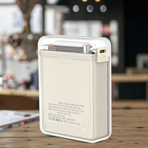 Batterie externe portable haute capacité, mince, PD20W, charge rapide, 10000mAh, avec lumière et affichage numérique - Product Image 6