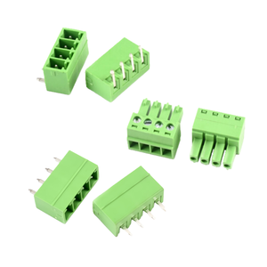 3.81mm Cobre Contato Nylon Habitação 4-Pin Ângulo Direito Vertical Masculino Feminino Plug-in <span class=keywords><strong>Terminal</strong></span> <span class=keywords><strong>Block</strong></span> Connector - Product Image 1