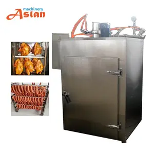 Fumador comercial de carne/500kg, fumador e forno a gás