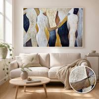Peinture originale peinte à la main, art mural abstrait figuratif moderne, palette neutre Morandi, toile, décoration intérieure, taille personnalisée