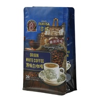 Pochette à fond plat kraft imprimée sur mesure, avec valve et fermeture éclair, pour emballage café/thé, 250g, 500g, 1kg