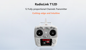 Radiocommande haute fréquence DWI Radiolink T12D 12 canaux pour drones, avions RC, véhicules d'ingénierie, bateaux - Product Image 2