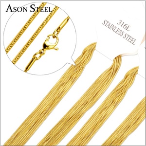 Cadenas de Joyería de 45cm-60cm de Largo y 2mm de Ancho, Cadena Cruzada de Moda, Collar de Acero Inoxidable, Cadena de Boda para Mujer - Product Image 3