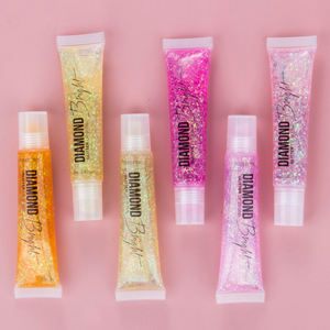 14ml Vente en gros de brillant à lèvres bonbon <span class=keywords><strong>prix</strong></span> le plus bas Vente OEM Votre logo brillant à lèvres diamant pailleté - Product Image 1