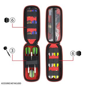 Estuche de Almacenamiento para Puntas, Ejes, Plumas y Accesorios de Dardos, Compatible con Juegos de Dardos de Acero o Suaves - Product Image 3