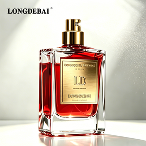 Botella de Perfume Cuadrada de Vidrio Transparente para Hombre, con Pulverizador, Tapa Negra, Vacía, de 30ml, 50ml, 100ml, Venta al Por Mayor - Product Image 3