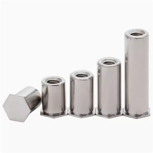 Trou <span class=keywords><strong>aveugle</strong></span> en acier inoxydable pression <span class=keywords><strong>rivet</strong></span>ée goujon <span class=keywords><strong>pince</strong></span> plaque écrou colonne hexagone <span class=keywords><strong>rivet</strong></span>é colonne - Product Image 2