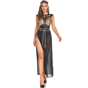 M-XLエジプトのクレオパトラコスチュームコートドレスハロウィンギリシャの女神ドレスメイクボールパフォーマンスドレス
