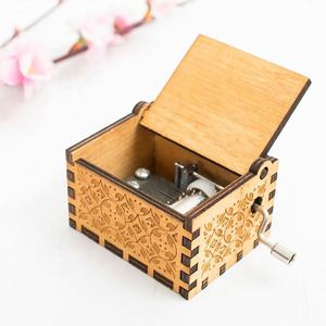 Vintage Wooden Sunshine Musical <b>Box</b> - Laser Engraved Wood <b>Music</b> <b>Box</b> Gifts for Birthday, Christmas, and Valentine's Day - Product Image 2