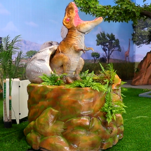 Parchi a tema dinosauro mostra realistico dinosauro a grandezza naturale Baby Tyrannosaurus Rex modello - Product Image 1