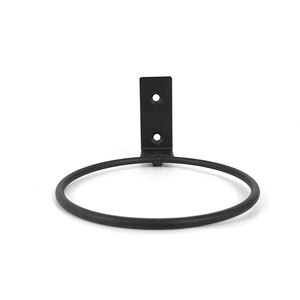 Supporto per vaso di fiori in ferro per decorazione da sposa con morsetto a forma di anello per piante metalliche per la casa o il giardino con finitura verniciata a polvere - Product Image 5