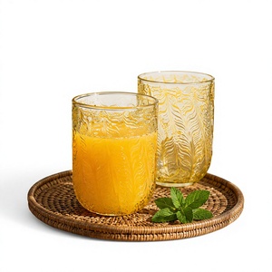 Verres à boire transparents en borosilicate faits à la main de 330 ml, sans plomb, pour whisky, eau, jus, réutilisables, en gros - Product Image 2