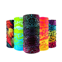 UPF 50+ UV-bescherming Ivy Skull Design Multifunctionele microvezel sjaal zonnebescherming visserij nekwarmer bandana